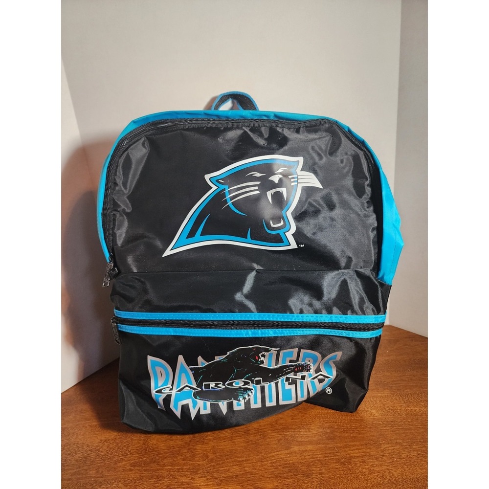 Vintage 1995-2011 Panthers Backpack | Carolina Panthers Laptop Backpack-‎ Black